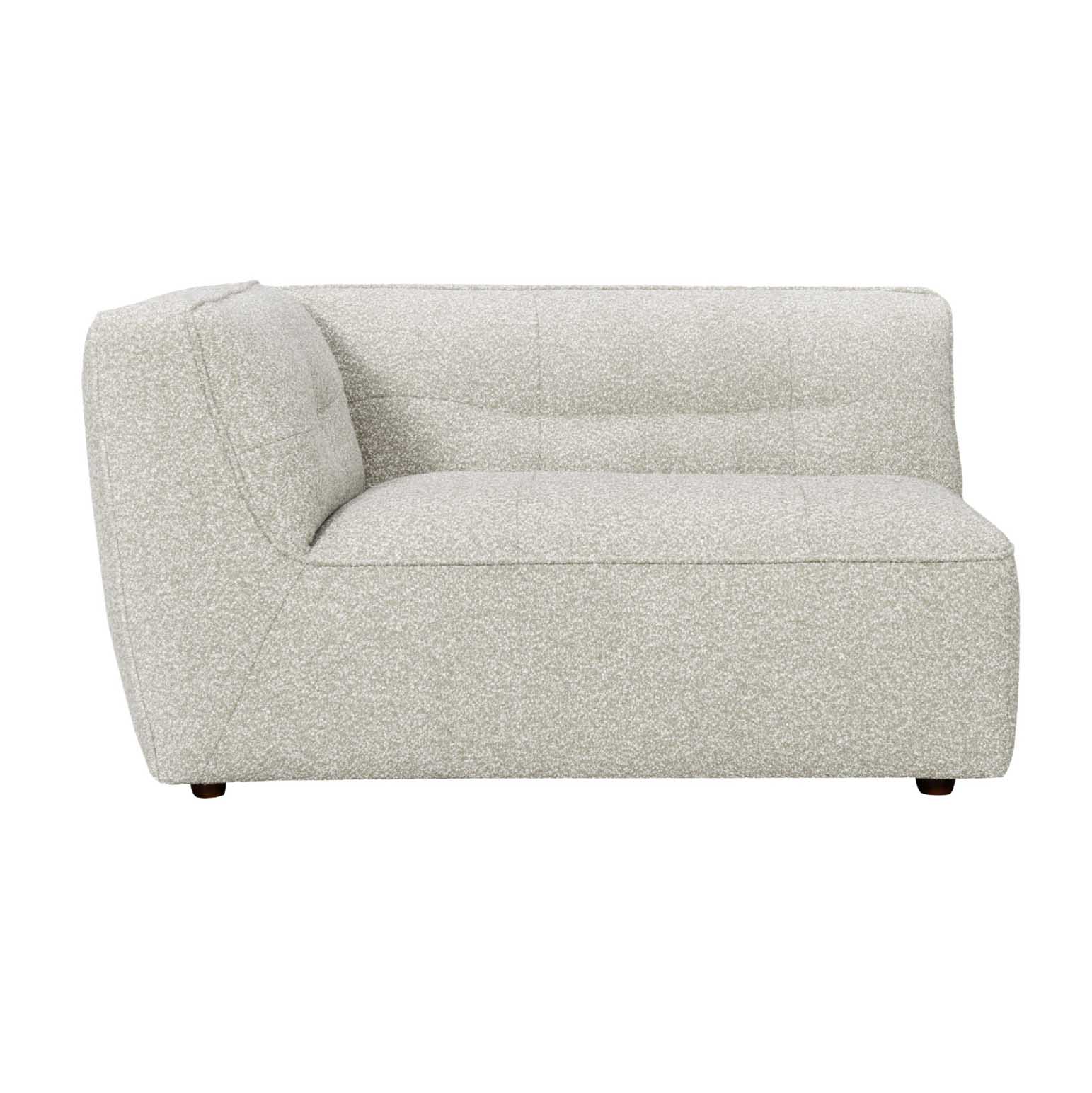 NED Collections Grace Sofa 1 Seater Left Arm - Oat Cloud